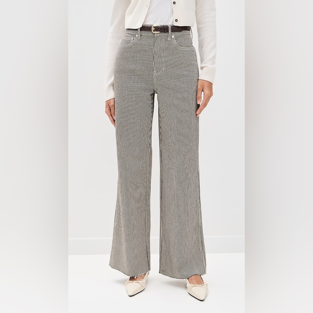 Veronica Beard Jean Taylor High Rise Wide Leg Jeans